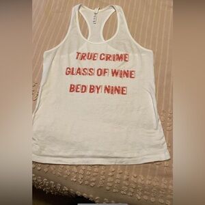 True Crime racerback tank womens m